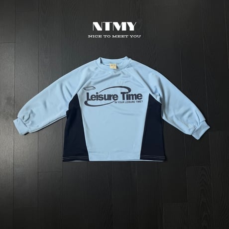 nicetomeetyou/7. ( jersey ) time two color T-shirt S-XL