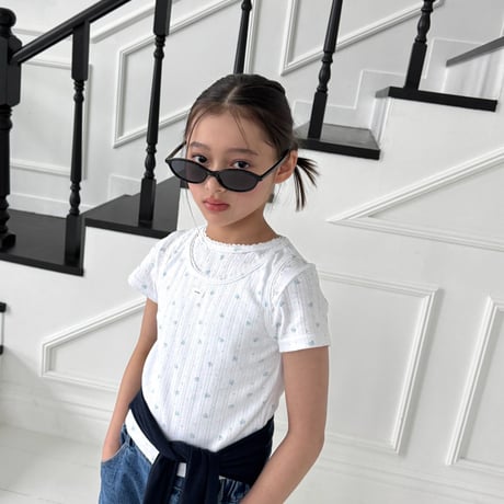 matilda/129. pleated denim half pants 5-13