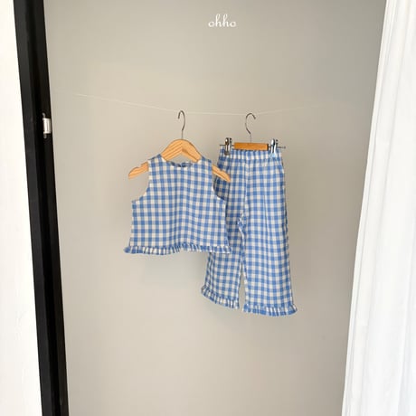 ohho/16. gingham fril Live reese  S-2XL