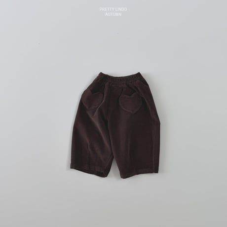 lindo/63. romantic heart ( corduroy ) pants XS-XL