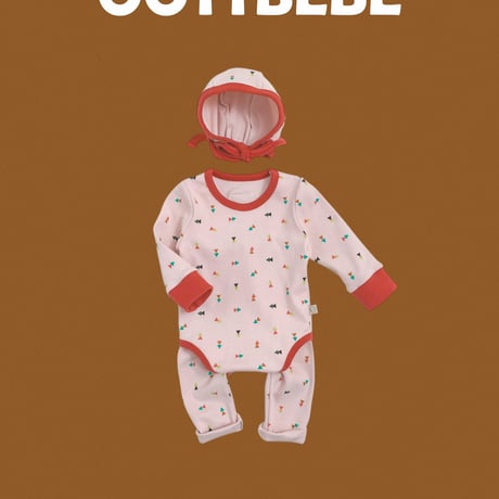oottbebe/14. Triangle rectangle suit bonnet set S(0-6M)-M(6-12M)