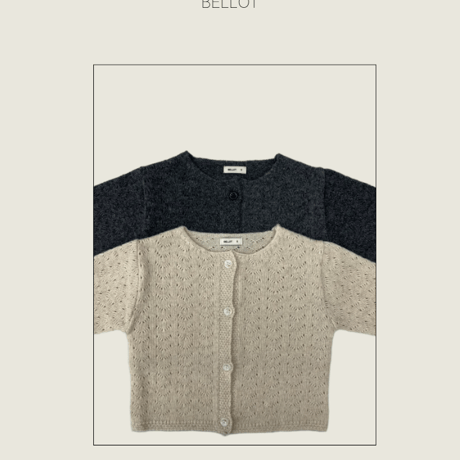 bellot/13. bird cardigan XS-2XL