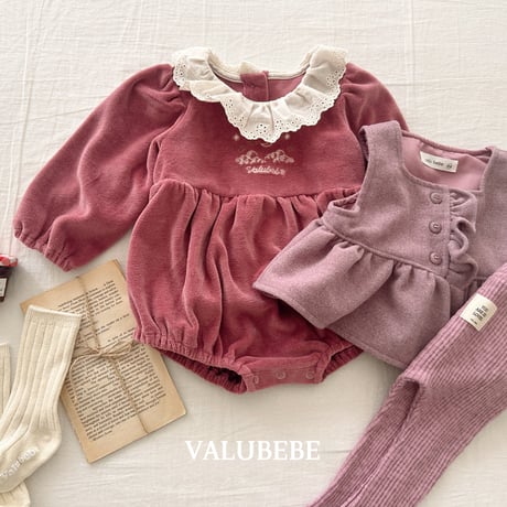 valubebe/69. embroidery velloa suit 6M-18M