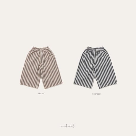 melmel/27. Striped wide pants XXS-XL