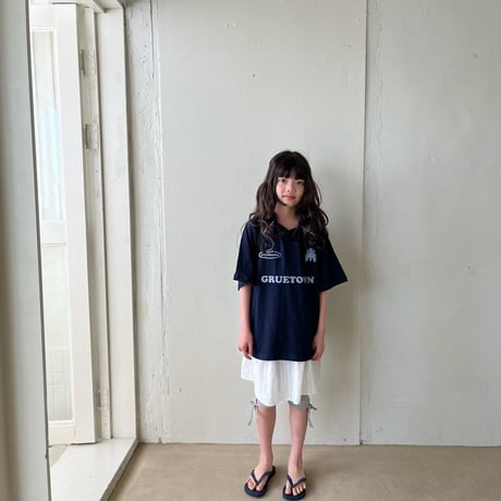 gruebaba/64. poka collar T-shirt S-XL