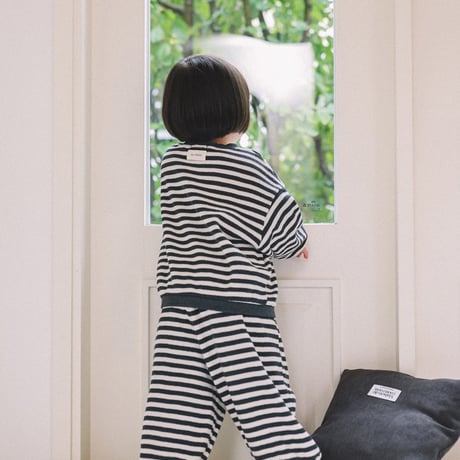 onu/18. waffle man-to-man BABY(12M)-XL(6-7Y)