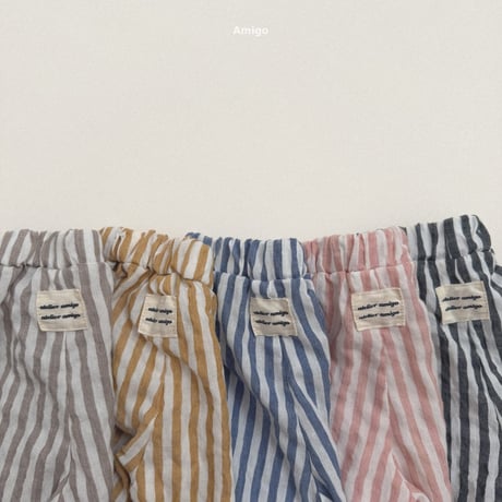 amigo/29. lapping stripe pants XS-XL