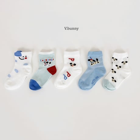 vbunny/5. dog socks set S(130-150)-L(180-210)