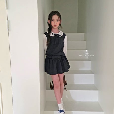 comma/75. round collar blouse 160-170