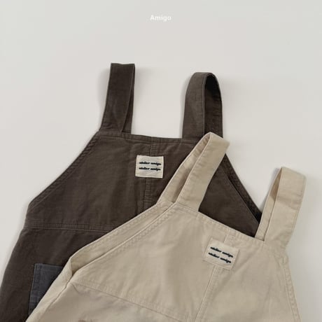 amigo/7. corduroy two color overalls  XS-XL