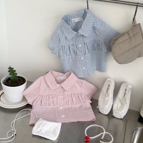matilda/161. shirring collar blouse 5-13