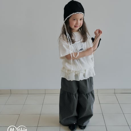 mollybin/7. wide shirring pants XS-XL