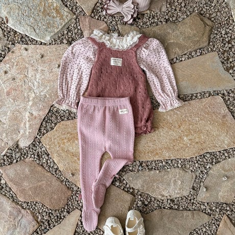 bebeholic/28. tonton ribbon yoobal leggings S(3-6M)-XL(18-24M)