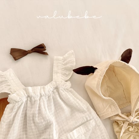 valubebe/94. fril wing overalls suit 6M-18M