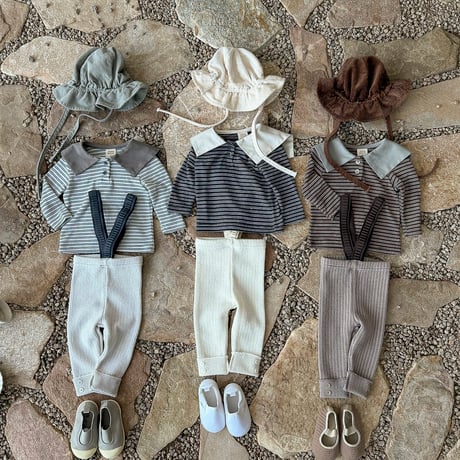 bebeholic/39. kenny collar T-shirt S(3-6M)-XL(18-24M)