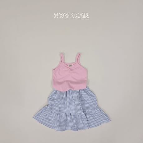 soybean/91. plan sleeveless set skirt XS-XL