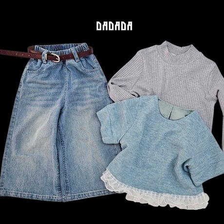 dadada/24. easy denim ( belt ) set JS-JL