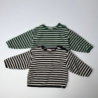 andbutter/52. Soft Stripe Fleece Tee XS-XL