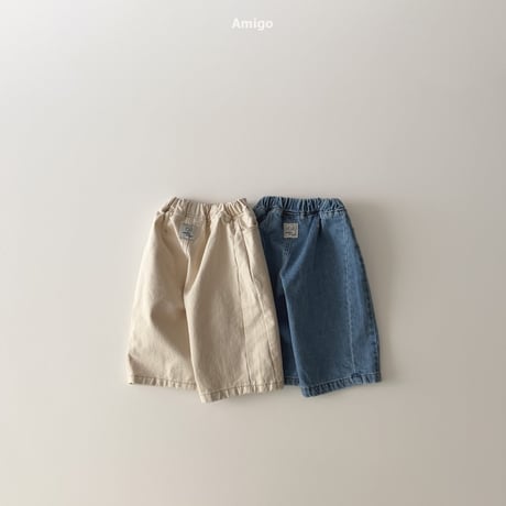 amigo/22. wide denim pants XS-XL