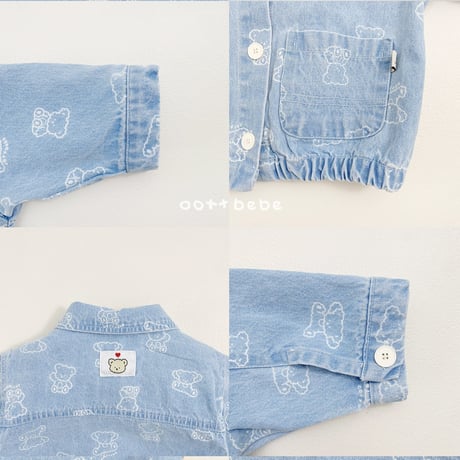 oottbebe/66. bear jacket XS(1-2Y)-XL(6-7Y)