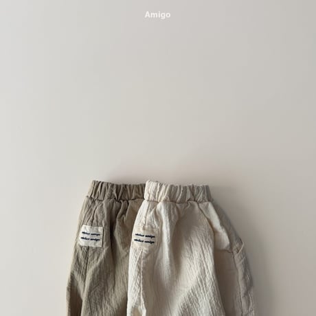 amigo/50. pin tuck natural pants XS-XL