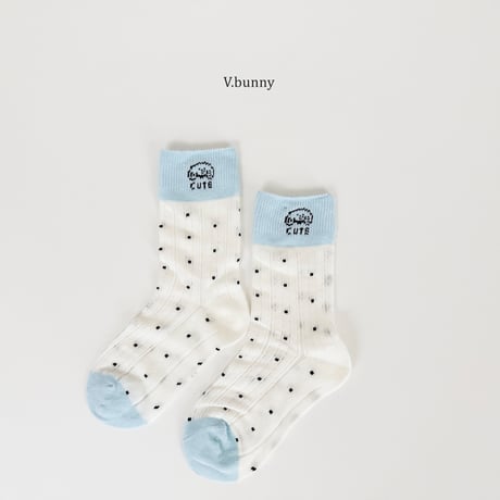 vbunny/72. silver ribbon socks set M(130-150)-XL(180-210)