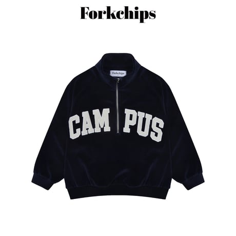 forkchips/47. canvas half zipup M-XL