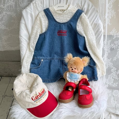 poisson/38. denim one-piece S-XL