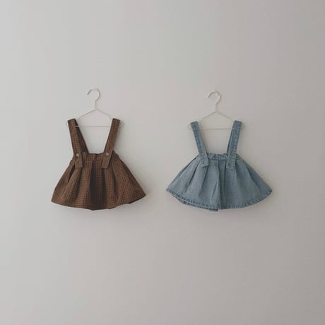 aladin/17. pleated overalls skirt XS-XL