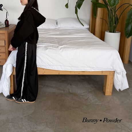 bunnypowder/80. hood man-to-man S-XL