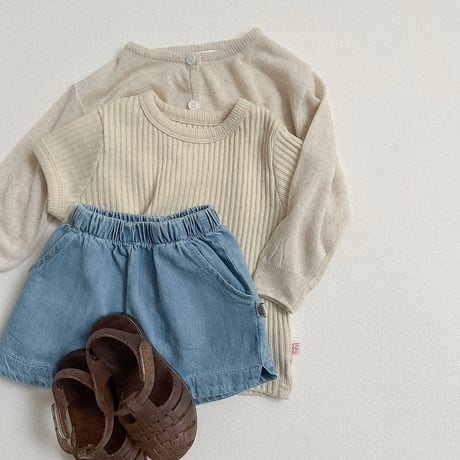 minirobe/28. Bella ribbed T-shirt  S-XL