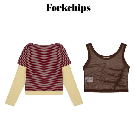 forkchips/40. bb rayerd T-shirt M-XL