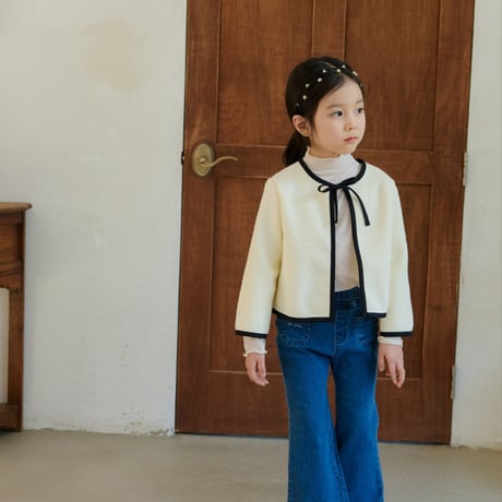 monatelier/18. ribbon two color jacket S-2XL