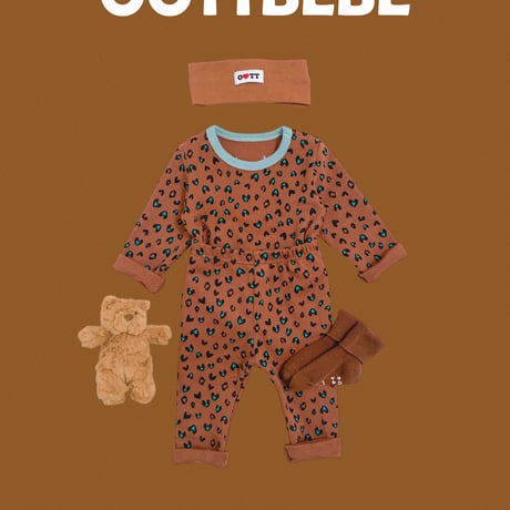 oottbebe/21. heart leopard inner wear XS(0-1Y)-XL(4-5Y)