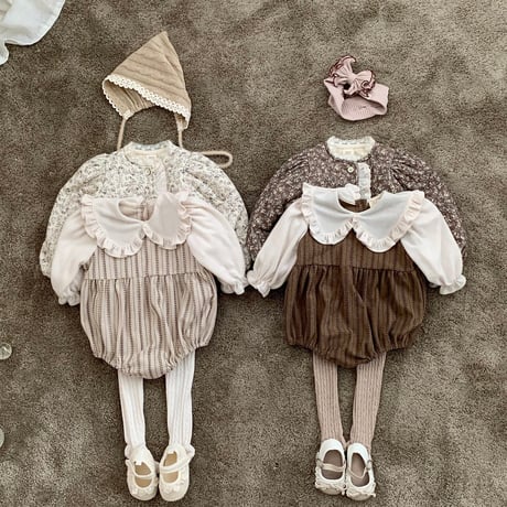 bebeholic/17. leaf collar suit S(3-6M)-L(12-18M)