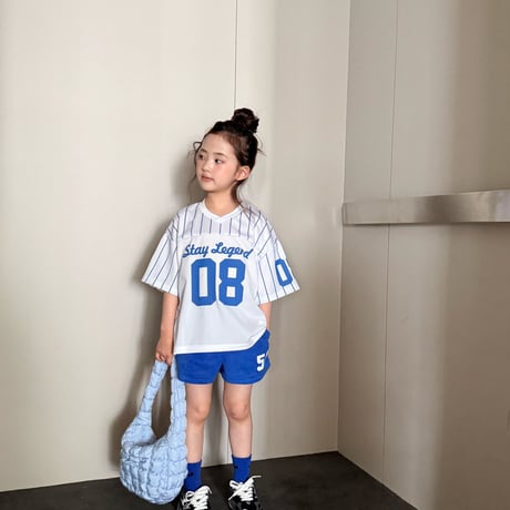 comma/122. two color number T-shirt 140-150