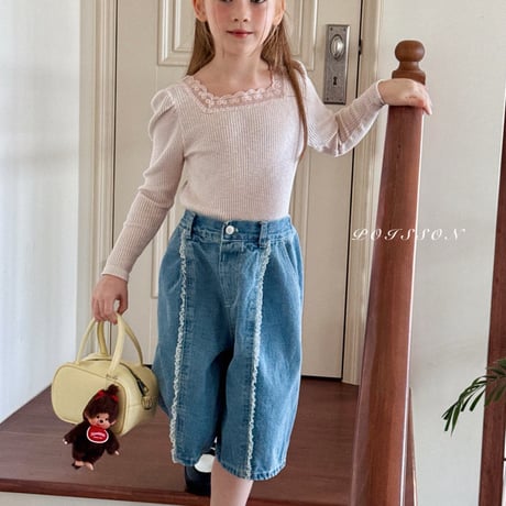poisson/12. blan lace T-shirt JS-JM