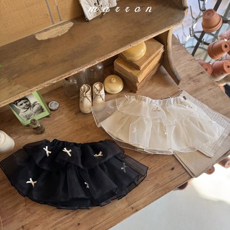 marron/24. ribbon kangkang skirt XS-L