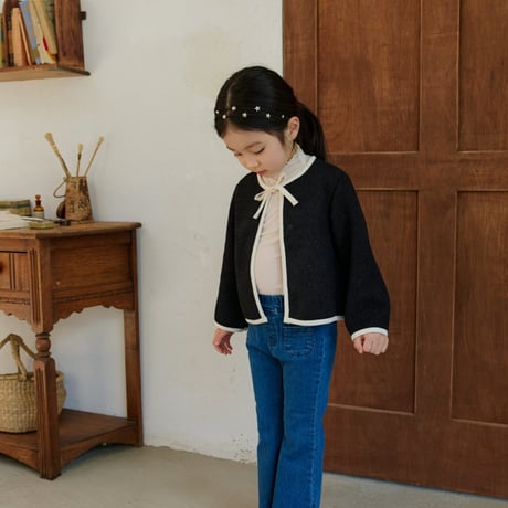 monatelier/18. ribbon two color jacket S-2XL
