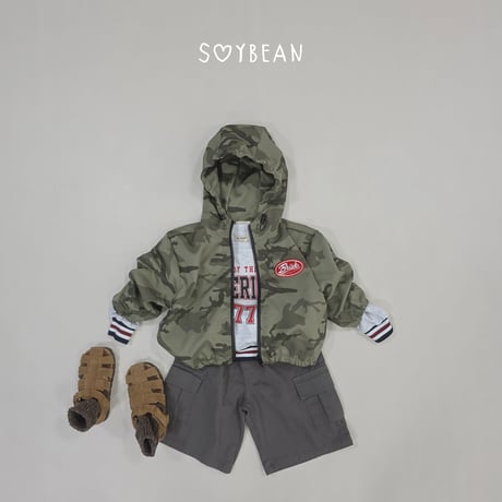 soybean/40. plan ) kamo hood windbreaker XS-XL