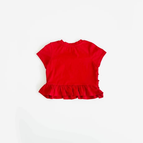 urbanrabbit/25. Frill Shirring Short Sleeve Tee JS-JM
