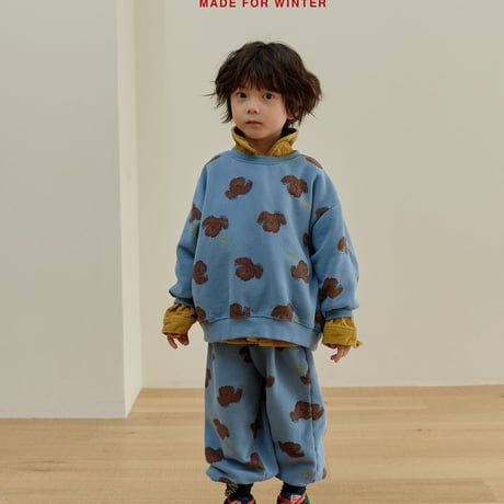 navi/25. pooch man-to-man S-XL