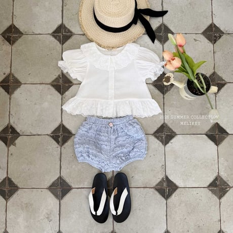 melikey/76. natural puff blouse JS-JM