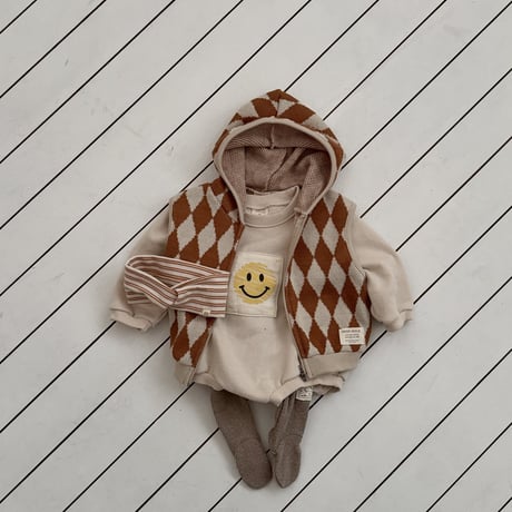 bebeholic/44. dia vest hood S(6-12M)-M(12-18M)