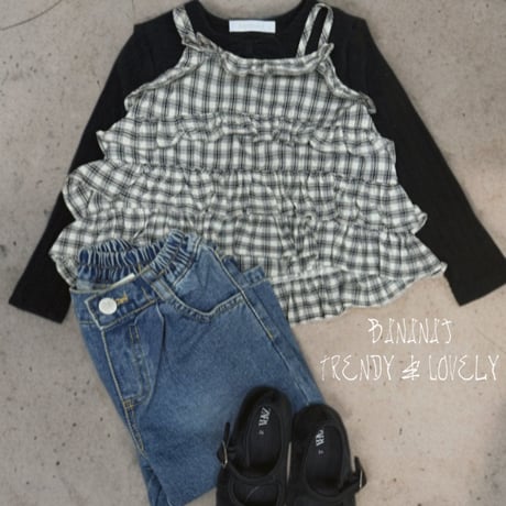 bananaj/23. hush fril top XS-JS