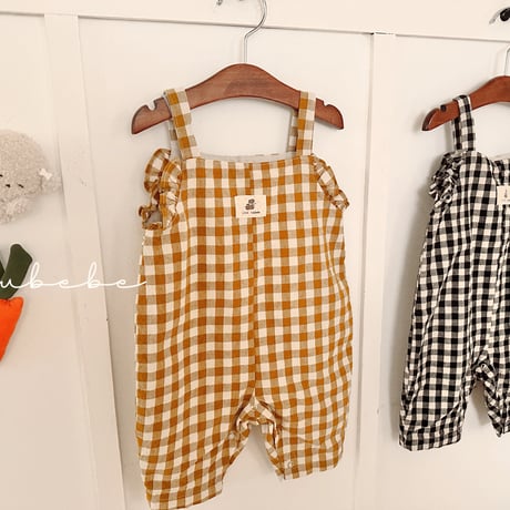valubebe/28. check overalls suit 6M-18M