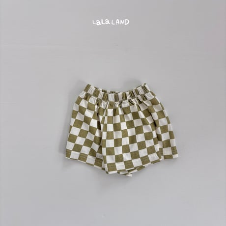 lalaland/49. checker board half pants 6M-18M