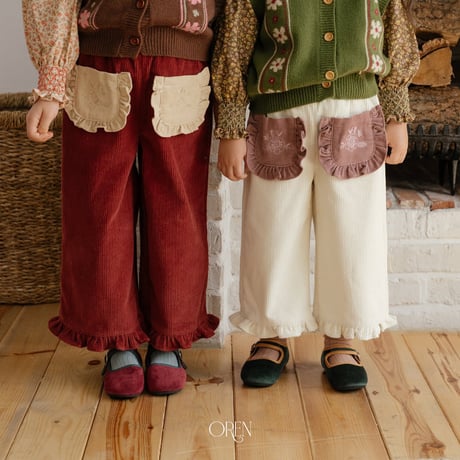 oren/37. fril corduroy pants S-XL