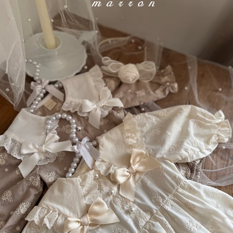 marron/14. peuty ribbon suit 6M-18M