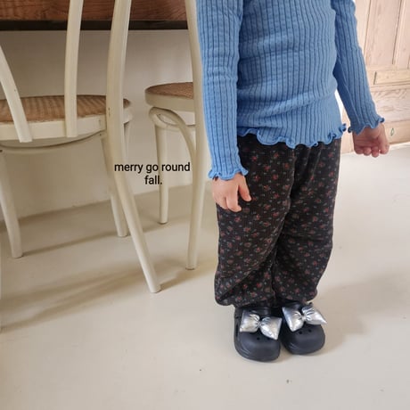 merrygoround/2. flower jogger pants XS-2XL